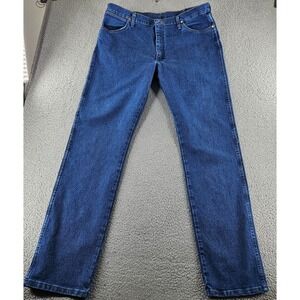 Wrangler Jeans Mens 38x36 Blue Original Fit Straight Leg A103 Cowboy Cut Western